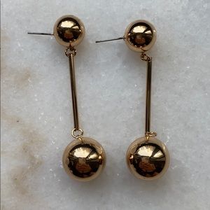 Gold earrings